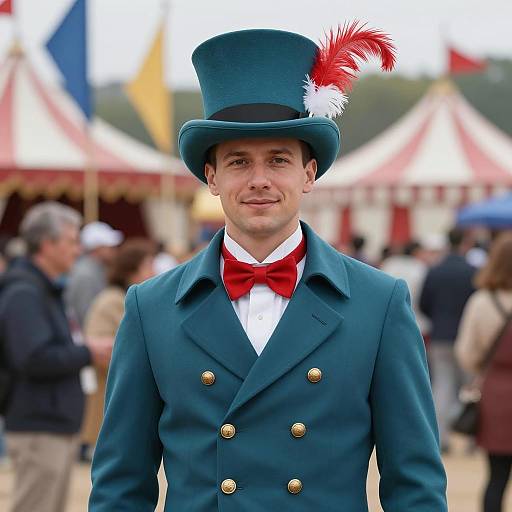 Man in Historical Circus Costume