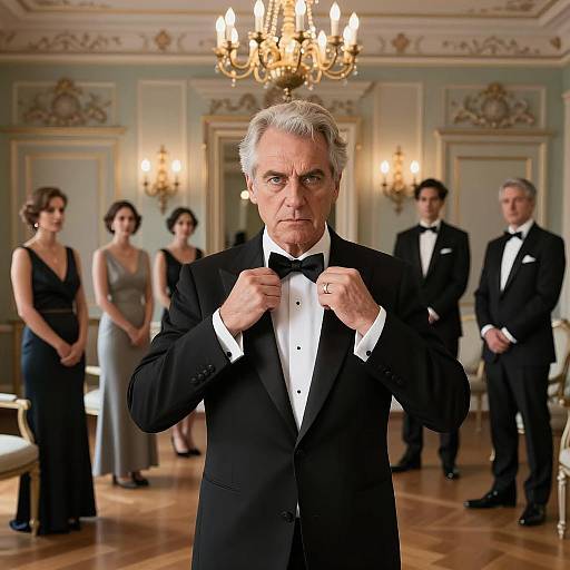 Elegant Gathering of Dressed Individuals