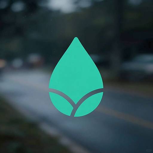 Teal Seed and Raindrop Logo