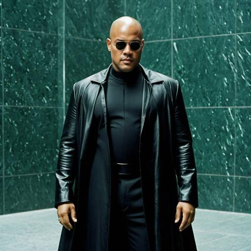 Morpheus Inspired Costume in Black Leather Coat