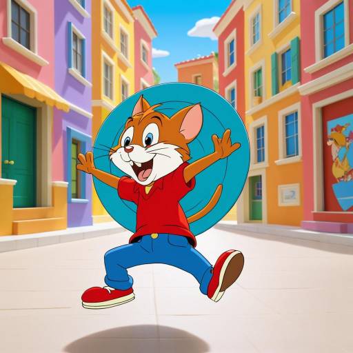 Tom's Humorous Spin in Colorful Chaos