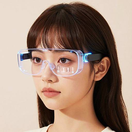 AR Hairstyle Suggestions in Futuristic Style