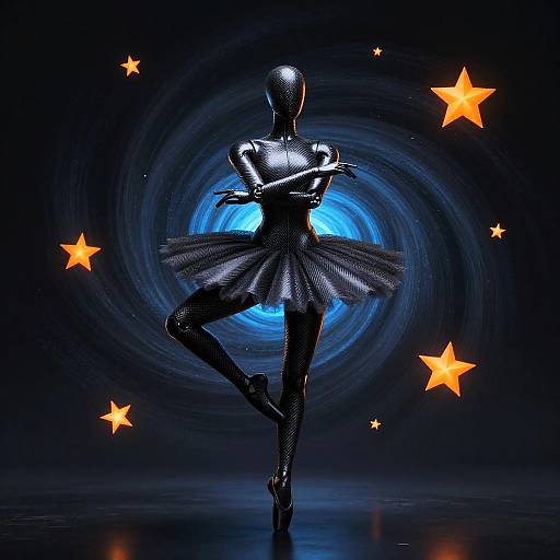 Faceless Carbon Fiber Ballerina Vortex