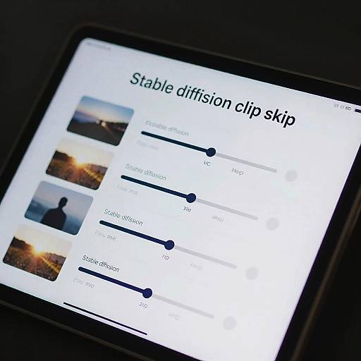 Futuristic Touchscreen with Clip Skip UI
