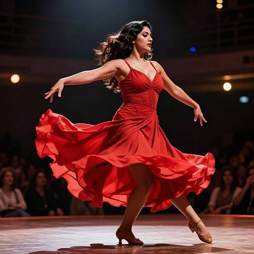 Graceful Latina Dancer in Motion