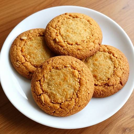 Four Pumpkin Oatmeal Cookies on Plate