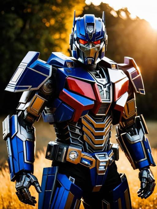 Realistic Optimus Prime Cosplay Photography