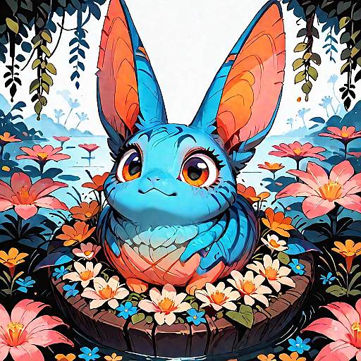 Dreamlike Fantasy Creature Landscape