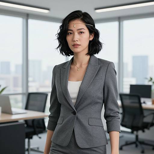 Empowered Professional Woman in Modern Office