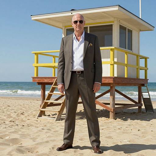 Saul Goodman as Beach Lifeguard