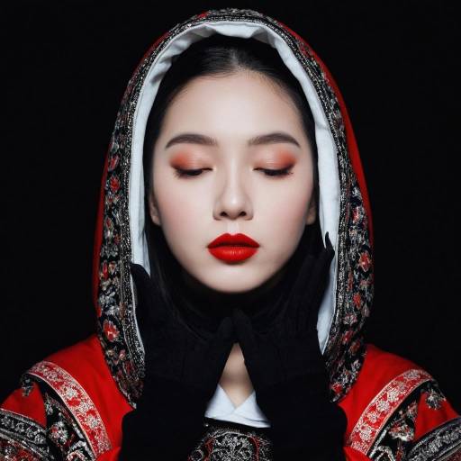 Portrait of a Stylish Girl with Hood