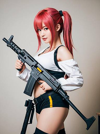 Lifestyle costume photo of Mp7 (girls' frontline). Cosplay clothes