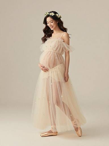 Ethereal Maternity Fairy Fashion Portrait