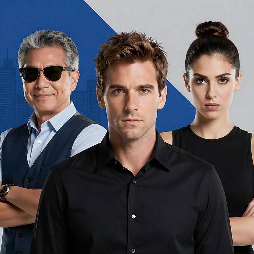 Three Diverse Professionals in Studio