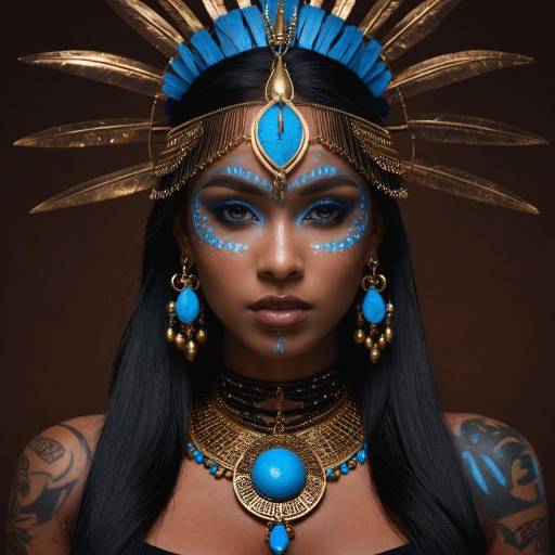 Portrait of a Dark-Skinned Woman