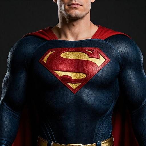 Mysterious Muscular Man in Superman Costume