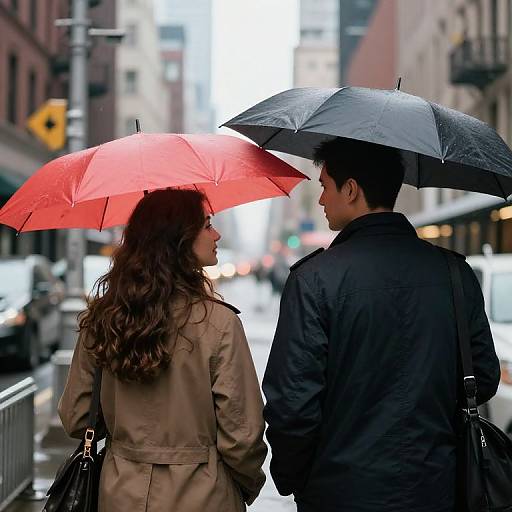 Romantic Lovers in Tribeca City