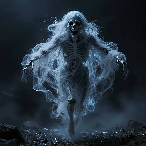 Ghastly Wispy Skeletal Phantom