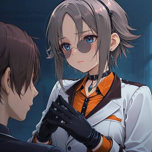 Illustration of Mysta rias, nijisanji in the style of Yoko juusuke