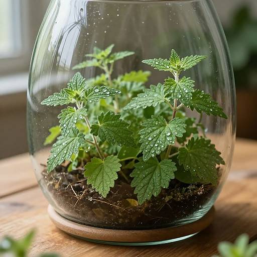Tarhun Herb Terrarium in Morning Light