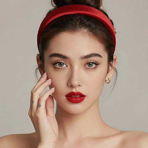 Elegant Portrait of a Fair-Skinned Woman