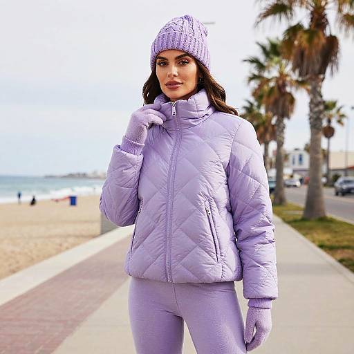 Winter Chic Woman by Seafront