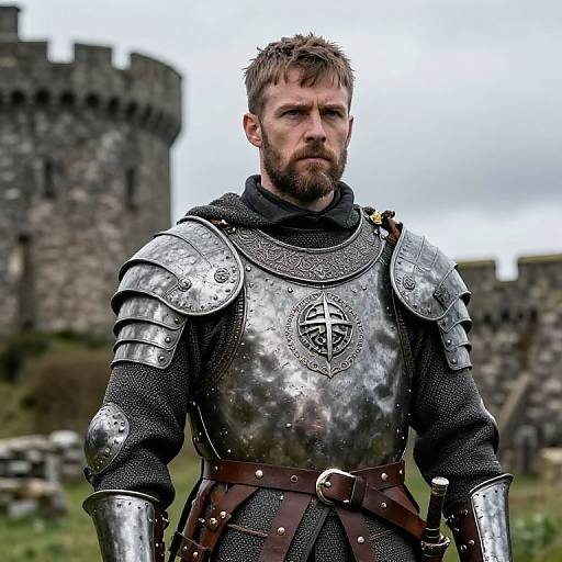 Irish Medieval Warrior in Armor