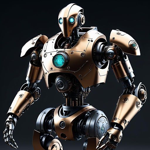 Steampunk Robotic Knight in Nature Steampunk Robotic Knight in Nature