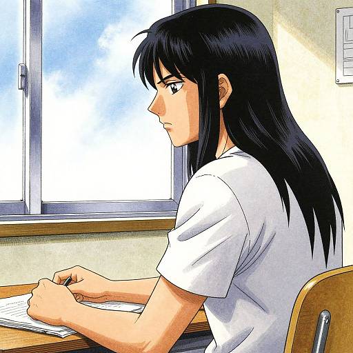 Serious Young Man Manga Panel