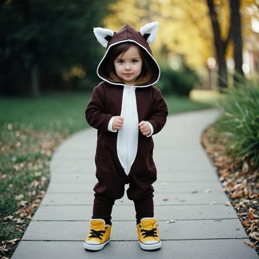 Adorable Girl in Tails Infant Costume