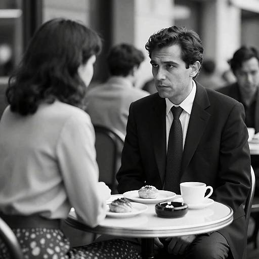 Intense Conversation at a Round Table