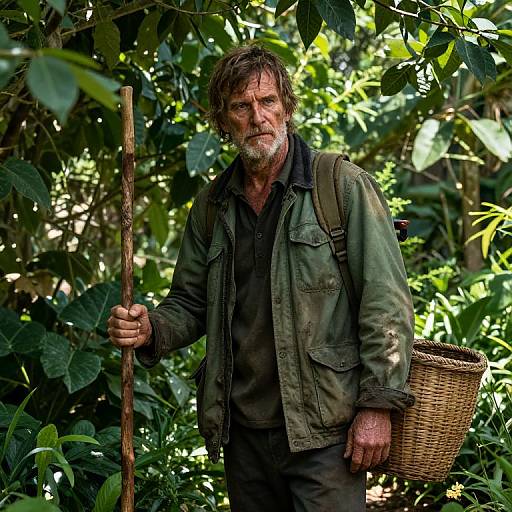 Rugged Survivor in Verdant Garden