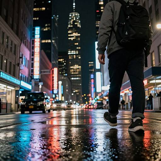 Neon City Night Walk