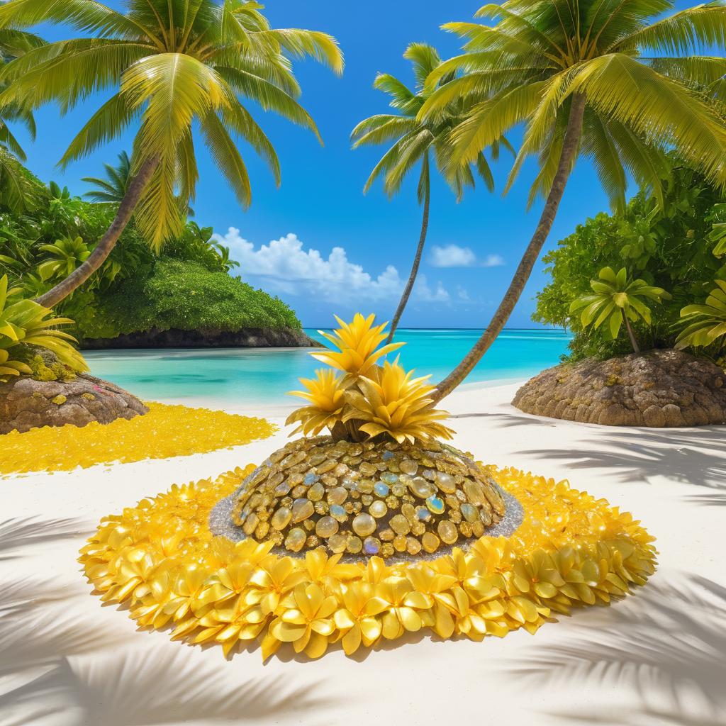 Tropical Paradise with Gemstone Treasures