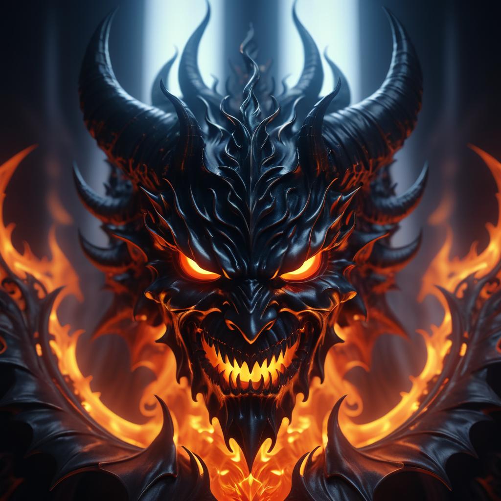 Epic Devil Close-Up in Hell's Fury