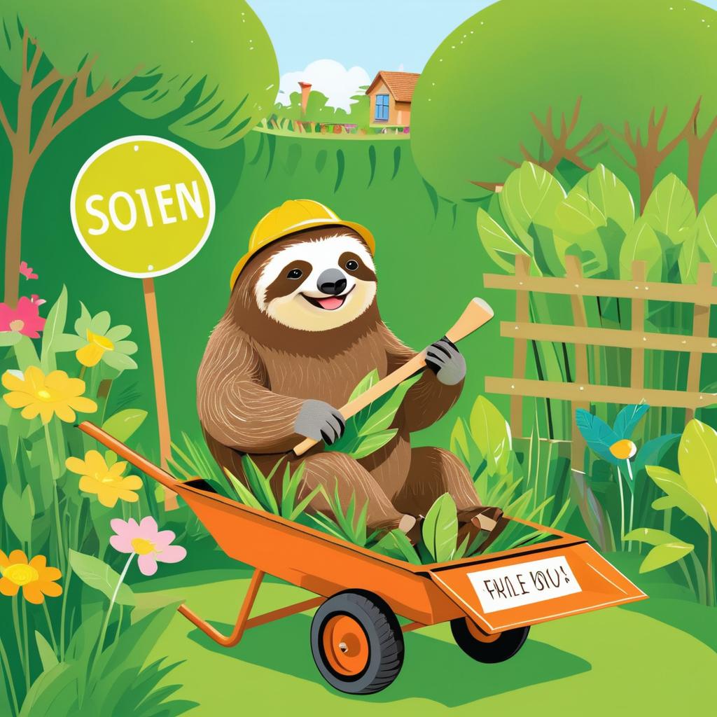 Sloth's Comical Garden Adventure