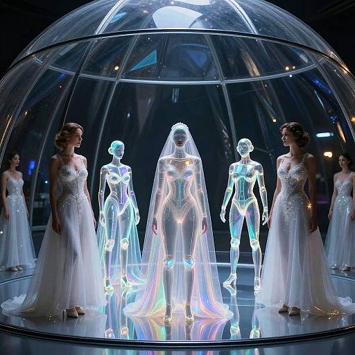 Futuristic Holographic Circus Performance