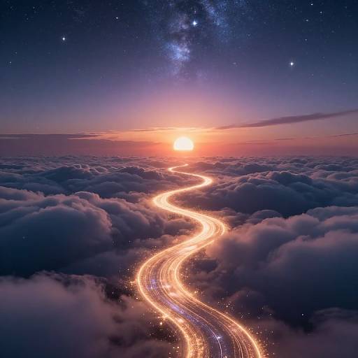 Radiant Celestial Light Pathway