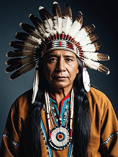 Native American Costume Studio Headshot