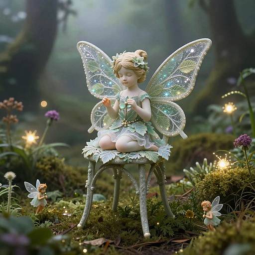 Vintage Tinkerbell Fairy Chair