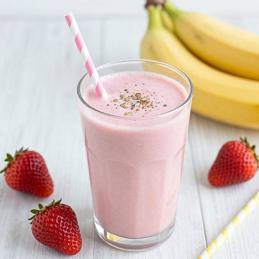 Creamy Vegan Strawberry Banana Shake