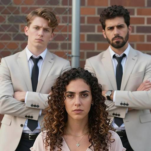 Stylish Portrait of Three Individuals