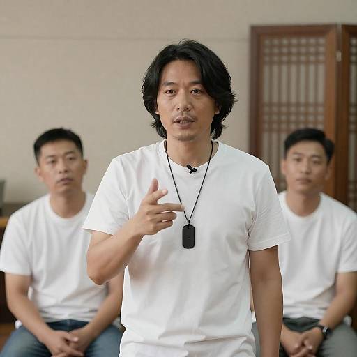 Group Portrait of Three Asian Men