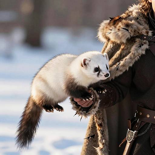 Outlaw with Ermine at Twilight
