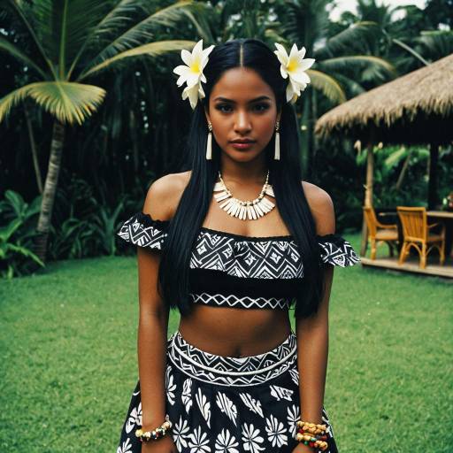 Vibrant Tiki Party Costume Inspiration