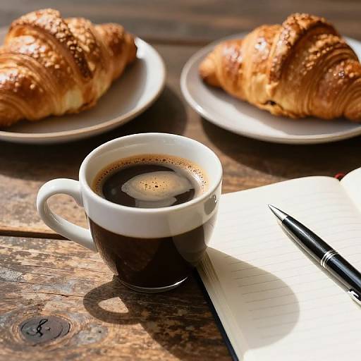 Cozy Morning Coffee Table Scene