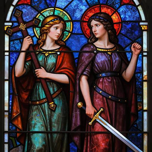 Shurima Stained Glass: Cross vs Sword