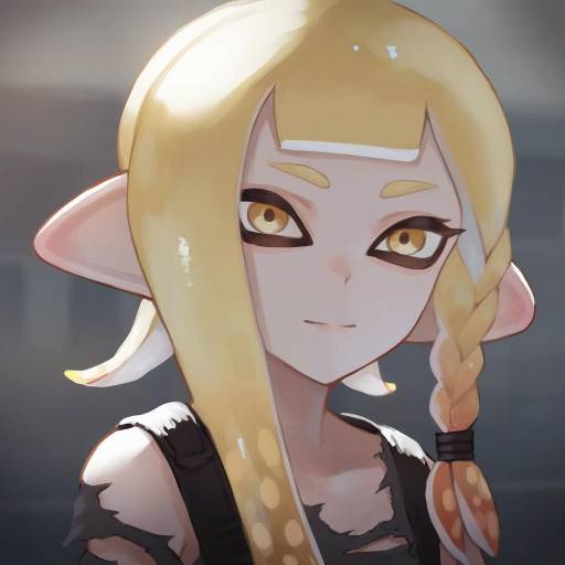 Illustration of Agent 3 (splatoon 3), splatoon (series) in the style of Kaoming