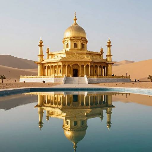 Golden Temple Reflection Serenity