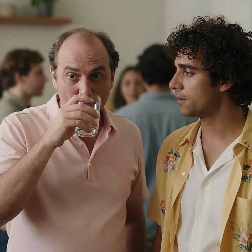 Two Men in Social Gathering